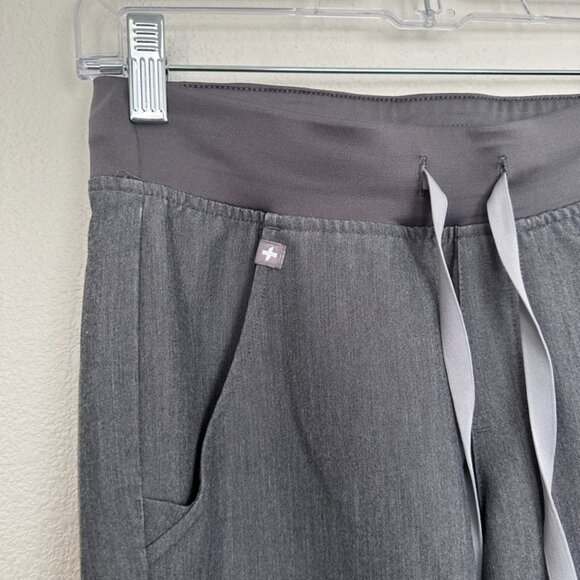 FIGS Women's Zamora Joggers Gray Drawstring Medical Size XXSP 2XS Petite - Picture 4 of 8
